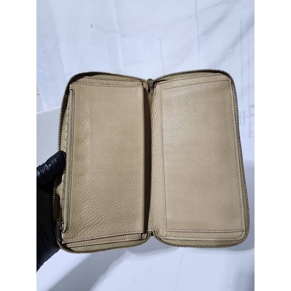 Authentic Gucci Soho GG Logo Continental Wallet Beige - Picture 13 of 15